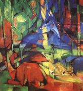 Radjur in the forest II Franz Marc